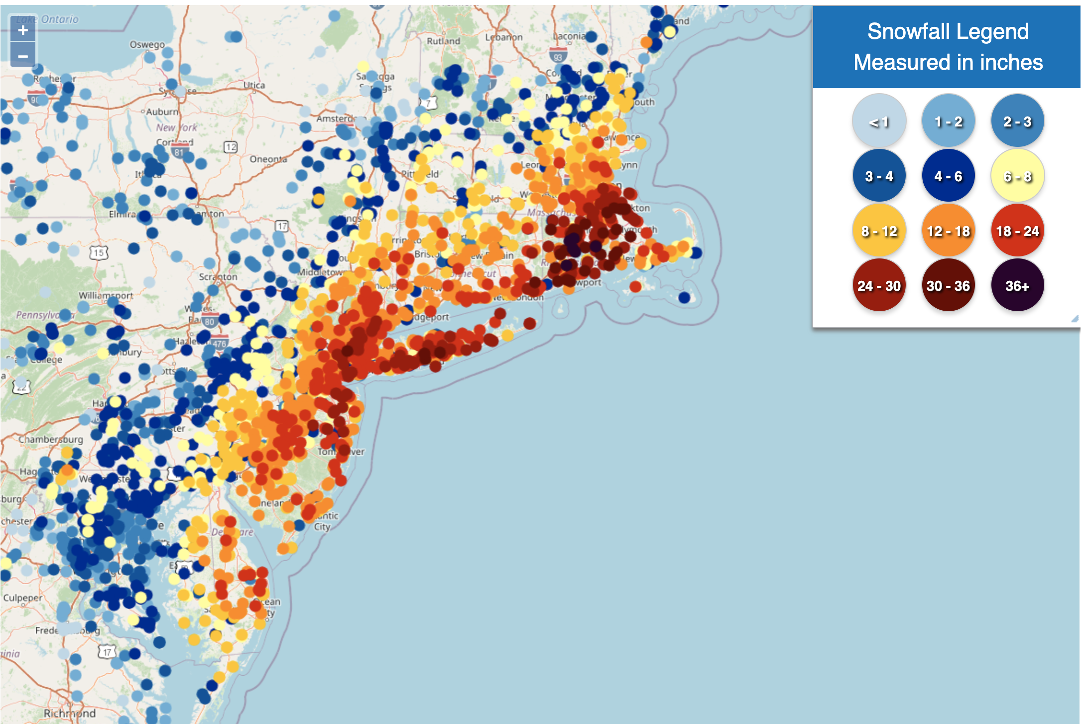 snow map